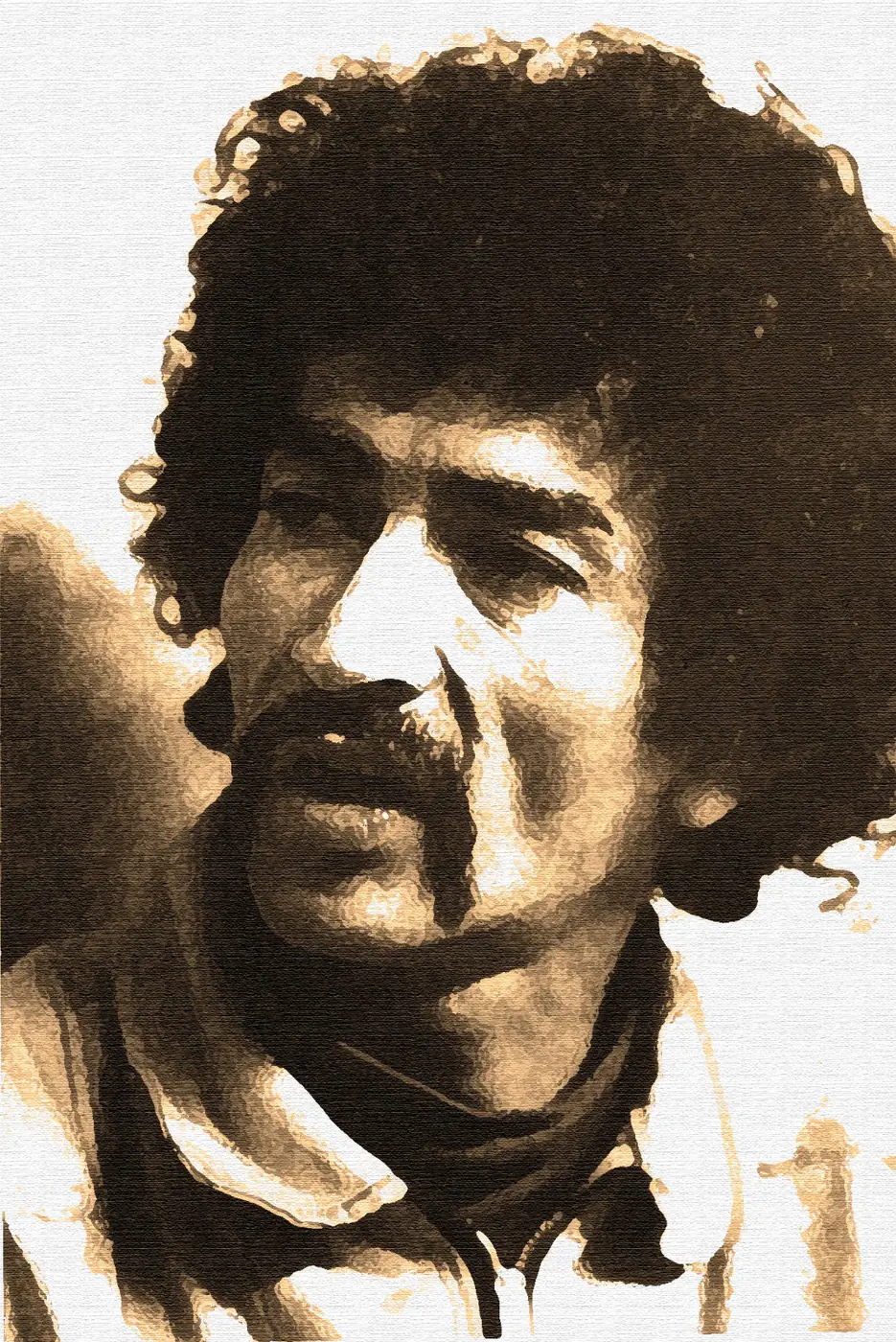 Retrato sepia con textura de Eddy Armando Rodríguez